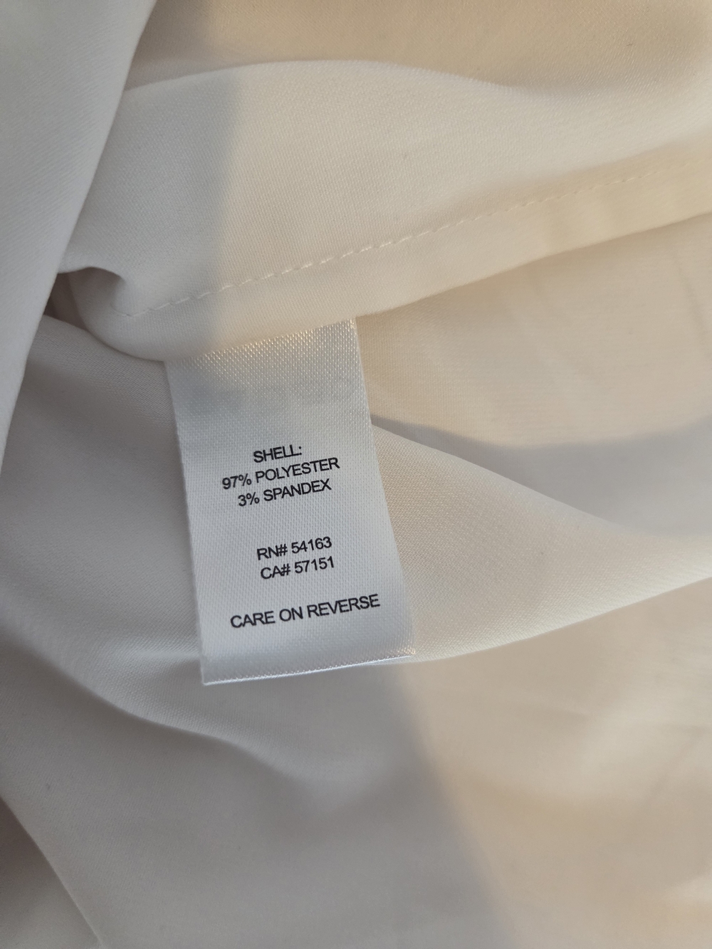 Sleeveless White Pleated Neck Women's Top - Picture 9 of 9